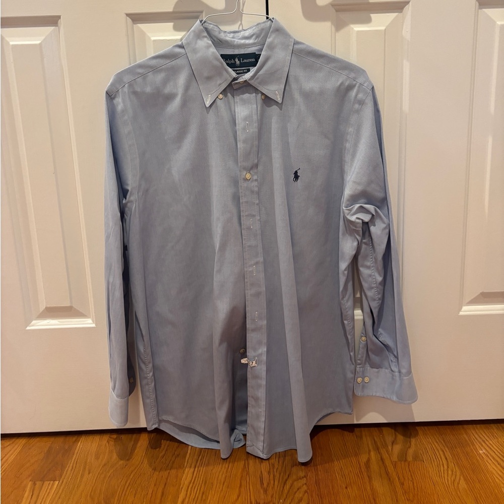 Polo by Ralph Lauren Light Blue Button-Down Dress Shirt
